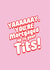 Rude Typography New Home Card - Yay You're Mortaged Up To Your Tits! created by Banter Cards