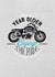 Enjoy the ride motorbike birthday card 1001 created by Hotchpotch