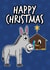 Christmas Donkey Cute Nativity Card created by Doodle Rob