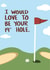 19th Hole Naughty Golf Card created by Knotty Cards