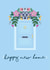Pretty Front Door New Home Card - Floral Door - Happy New Home created by Little Lou Makes