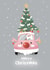 Santa delivering gifts in Rudolph car created by HelloPinky