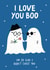 I Love You Boo Halloween themed card  created by Abigail Burch