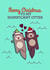 Merry Christmas To My Significant Otter Holiday Card created by Tiny Bee Cards