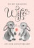 Cute Bunnies Happy Anniversary Wife card created by Making Meadows Ltd