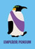 Emperor penguin Christmas card created by Nifty Cards