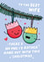 Cute Christmas Card to the Best Wife - Christmas Pun – Funny created by Fliss Muir