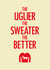 Ugly sweater Christmas card created by Nifty Cards
