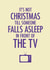 Christmas TV card created by Nifty Cards