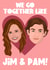 Jim & Pam Valentines Day Card created by The Foxy Lemon Co.