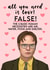 Dwight schrute love card! created by Swish & Scribble
