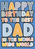 Best Dad in the whole wide world Birthday Card created by For Cards Sake