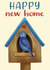 Cute Birdhouse New Home Card - Bluebird - Happy New Home created by Juliana Costa