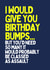 Birthday Bumps card created by Dangerous Dave