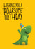 Dinosaur Birthday Card for boys or girls created by Bold Print Studio