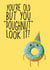 Cheeky birthday card “you’re old…” for him or her created by Bold Print Studio