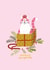 Funny and Cute Cat Christmas Card created by Joanna Clay Design