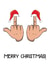 Funny Middle Finger Christmas Card created by Nidd And Rigg!