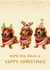 Hope You Have a Yappy Christmas Long haired Dachshund Christmas Card created by Cujo Creations