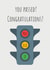 You passed! Congratulations on passing your driving test! created by Custom Card Co Shop
