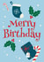 Merry Birthday card for Christmas Birthdays or December Birthdays created by Hello Fridays Studio