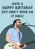 Courteeners Birthday Card created by The Foxy Lemon Co.