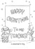 Colour in Teacher Christmas card created by Kate Garrett