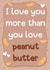 Peanut butter anniversary or birthday card created by The Girl Next Draw Cards