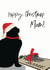 Black Cat - Gift - Dead Bird - Pigeon - Funny - Gift From The Cat - Cat - Pets - Mum - Happy Christmas Mum - Christmas Card created by Jackie Ponwaye Design