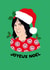Noel Fielding - Great British Bake Off - Baking Show - Christmas Santa Card created by PonyChops