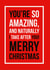 Cheeky red amazing Christmas card created by See-saw Cards