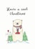 Cute Polar Bear, North Pole. Present created by Beloved Creations