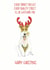 Fox Terrier in antlers Happy Christmas created by Sarah Maddox