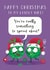 Happy Christmas Wife - Cute Sprouts - Modern - Lovely Wife - Youre Really Something To Sprout About - Pun - Christmas Card created by Hannah Jayne Lewin