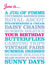June Typographical Birthday Card created by Rosie Robins