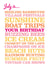 July Typographical Birthday Card created by Rosie Robins