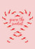 Candy cane christmas card created by IllustrationsByEll