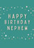 Classic Birthday Card - For Nephew - Typography created by ERC Design