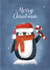 Cute Penguin Christmas Card created by AJ Creations