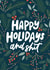 Happy Holidays And Shit Christmas Card created by Sleazy Greetings