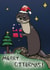 Christmas Otter Card - Merry Ottermas! created by Serena Hirameki