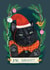 Mr. Naughty Christmas card. This cat is for sure in the "Naughty list" created by Jolly Dragons