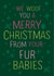 Unique Chirstmas card for hoomans with more than one dog created by Poodle Pip