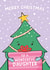 Cute Christmas Card For Daughter - Christmas Tree - Wonderful Daughter created by Macie Dot Doodles