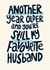 Favourite Husband Birthday Card created by Christine Cuddihy Illustration