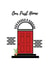 Classic Front Door New Home Card - Red Door - Our First Home created by The Artful Bee