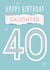 Happy birthday Daughter 40 created by Betty Kitten