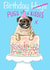 Birthday Pugs created by Leah Rowe