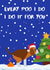 Funny Cute Christmas Card From The Dog To Mum, Dad created by BritWit