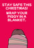 Wrap your piggy in a blanket card created by The Crude Card Company